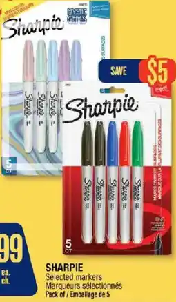 Jean Coutu Sharpie selected markers offer