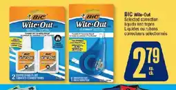Jean Coutu Bic wite-out selected correction liquids and tapes offer