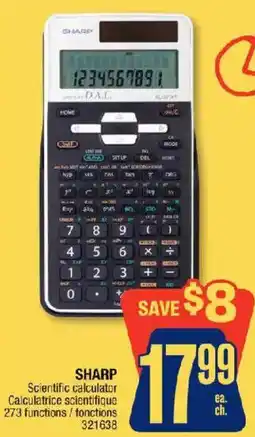 Jean Coutu Sharp scientific calculator offer