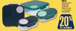 Jean Coutu Bbox selected lunch boxes and containers offer