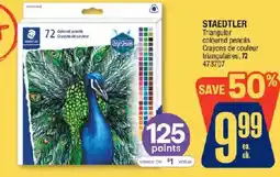 Jean Coutu Staedtler triangular coloured pencils offer