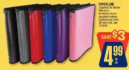 Jean Coutu Firstline zippered file binder reliure à fermeture éclair offer