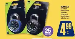 Jean Coutu Buffalo selected combination padlocks offer