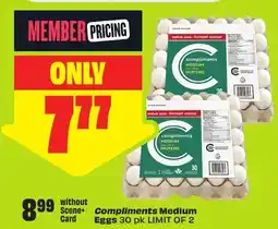 FreshCo Compliments Medium Card Eggs offer