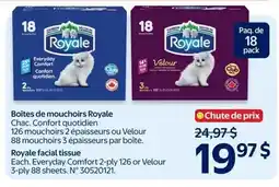 Walmart Royale facial tissue offer