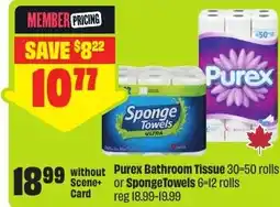 FreshCo Purex Bathroom Tissue or Sponge Towels offer