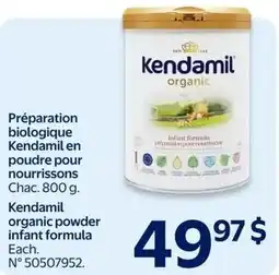 Walmart Kendamil organic powder infant formula offer