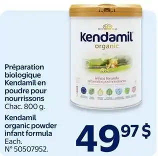 Walmart Kendamil organic powder infant formula offer