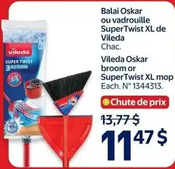 Walmart Vileda Oskar broom or Super Twist XL mop offer