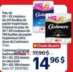 Walmart Cashmere Original Bathroom Tissue offer