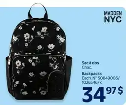 Walmart Madden NYC Backpacks offer
