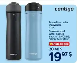 Walmart Contigo Stainless steel water bottles offer