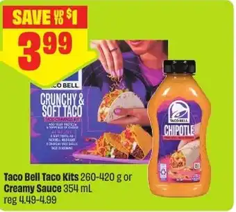 FreshCo Taco Bell Taco Kits or Creamy Sauce offer