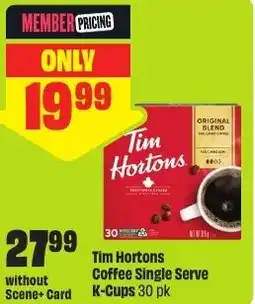FreshCo Tim Hortons Coffee Single Serve K-Cups offer