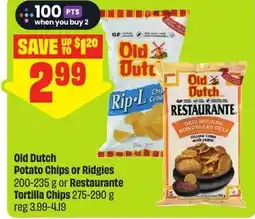 FreshCo Old Dutch Potato Chips or Ridgies or Restaurante Tortilla Chips offer