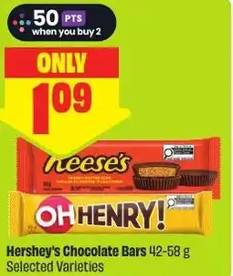 FreshCo Hershey's Chocolate Bars offer