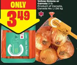 FreshCo Yellow Onions or Carrots offer