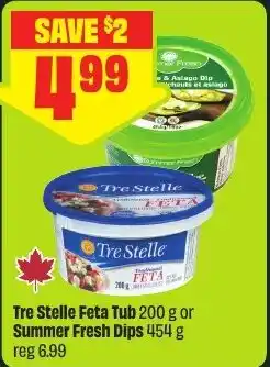 FreshCo Tre Stelle Feta Tub or Summer Fresh Dips 4 offer