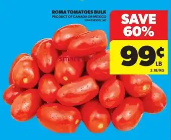 Real Canadian Superstore Roma Tomatoes Bulk offer