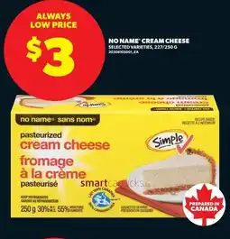 Real Canadian Superstore No name cream cheese offer