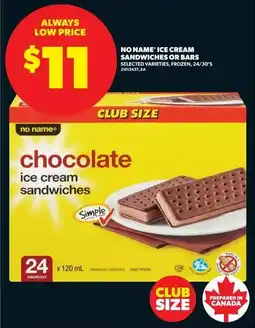 Real Canadian Superstore No name' ice cream sandwiches or bars offer