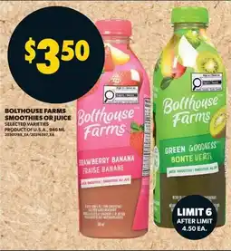 Real Canadian Superstore Bolthouse farms smoothies or juice offer