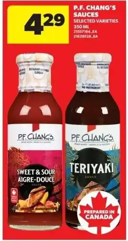 Real Canadian Superstore P.f. chang's sauces offer
