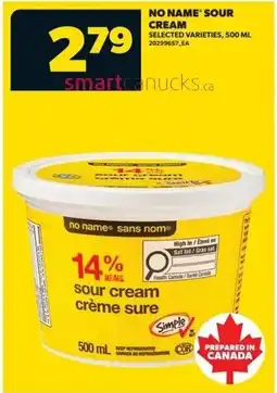 Real Canadian Superstore No name sour cream offer