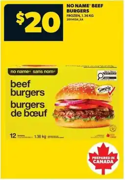 Real Canadian Superstore No name beef burgers offer