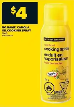 Real Canadian Superstore No name canola oil cooking spray offer