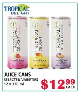 MVR Cash & Carry JUICE CANS offer