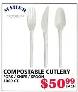 MVR Cash & Carry COMPOSTABLE CUTLERY offer