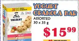 MVR Cash & Carry YOGURT GRANOLA BAR offer