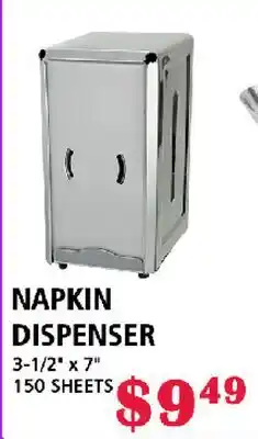 MVR Cash & Carry NAPKIN DISPENSER offer