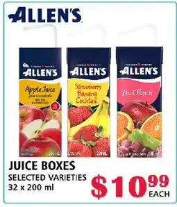 MVR Cash & Carry JUICE BOXES offer