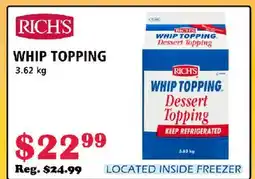 MVR Cash & Carry RICH'S WHIP TOPPING offer