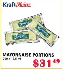 MVR Cash & Carry Kraft Heinz MAYONNAISE PORTIONS offer