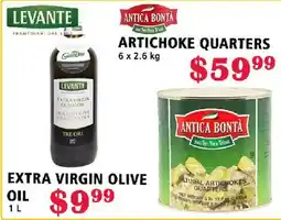 MVR Cash & Carry ARTICHOKE QUARTERS, EXTRA VIRGIN OLIVE OIL offer