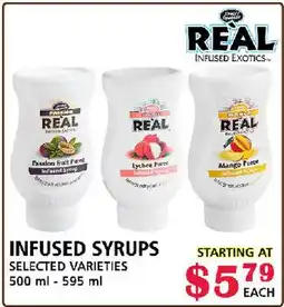 MVR Cash & Carry INFUSED SYRUPS offer