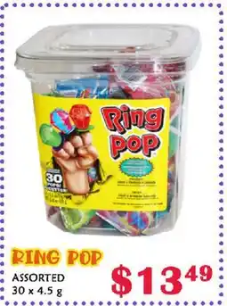 MVR Cash & Carry RING POP offer