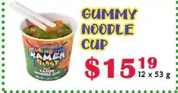 MVR Cash & Carry GUMMY NOODLE CUP offer