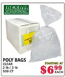 MVR Cash & Carry POLY BAGS offer