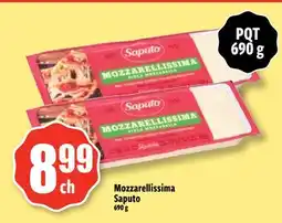 Bonanza Mozzarellissima Saputo offer