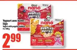 Bonanza Yogourt avec bulles iögo offer