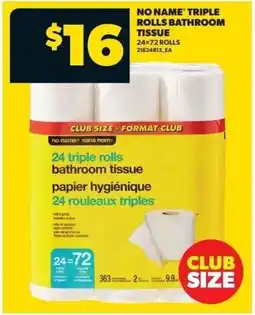 Real Canadian Superstore No name triple rolls bathroom tissue offer