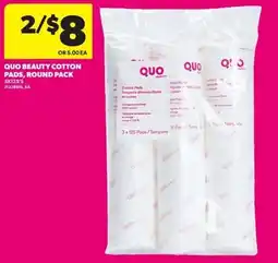 Real Canadian Superstore Quo beauty cotton pads, round pack offer