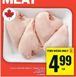 Food Basics FRESH CHICKEN BREAST FAMILY PACK offer