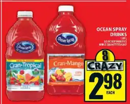 Food Basics Ocean Spray Drinks offer
