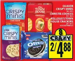 Food Basics Quaker Crispy Minis, Christie Cookies, Kellogg's Town House Crackers offer