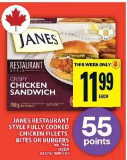 Food Basics Janes Restaurant Style Crispy Chicken Sandwich offer